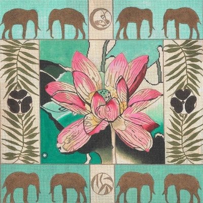 Lotus / Elephants Border