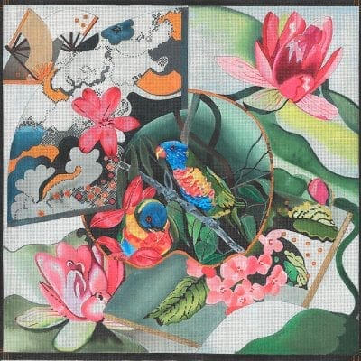 Rainbow Lorikeets / Fan Composition