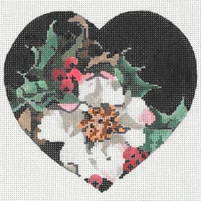 Christmas Rose Heart