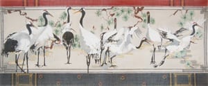 Japanese Snow Cranes / Pines - Image 2