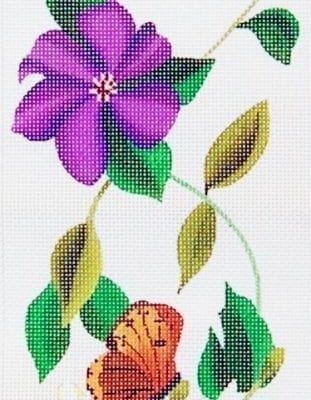 Butterflies And Clematis Bell Pull