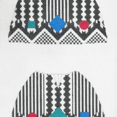 Geometric Broom Topper (2-sided)