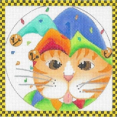 Cat Ornament - Jester
