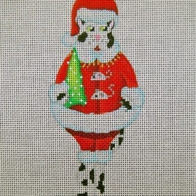A Santa Pup With Tree