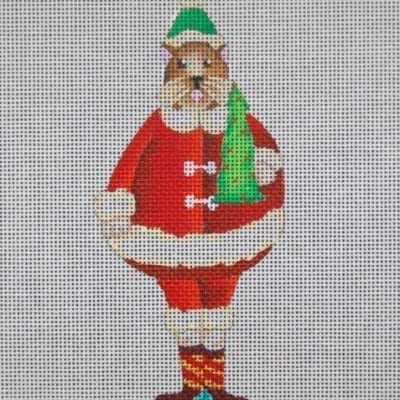 A Santa Cat With Tree