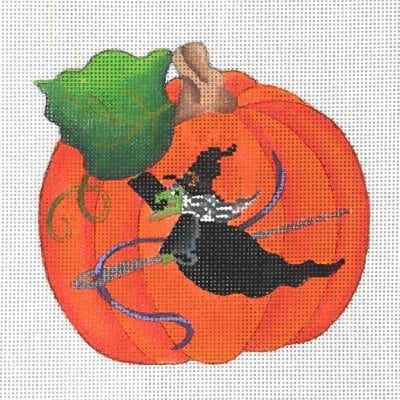 Stitchers With Pumpkin Ornament