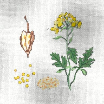 Botanical Spice Tile - Mustard