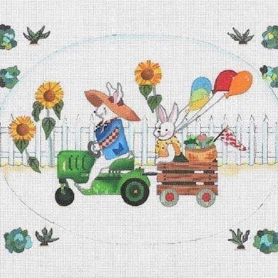 Gardening Bunny Family I