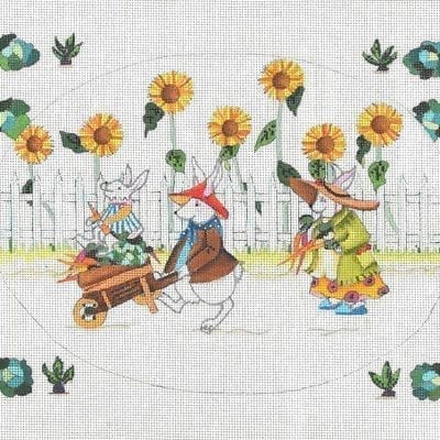 Gardening Bunny Family II