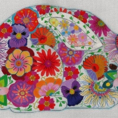 Passion Flower Bunny With Applique Ear