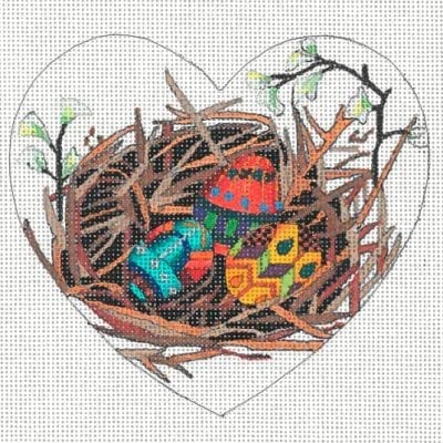 Decorator's Nest Heart Ornament