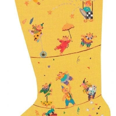 Teddy's Holiday Circus Stocking