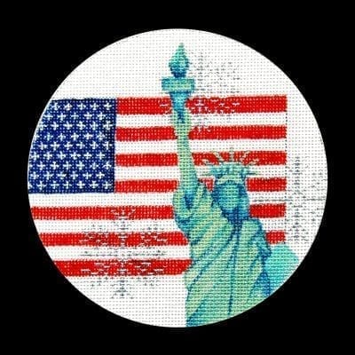Flag And Symbol Ornament - USA