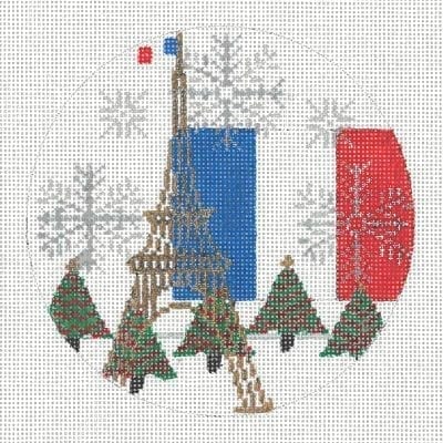 Flag And Symbol Ornament - France
