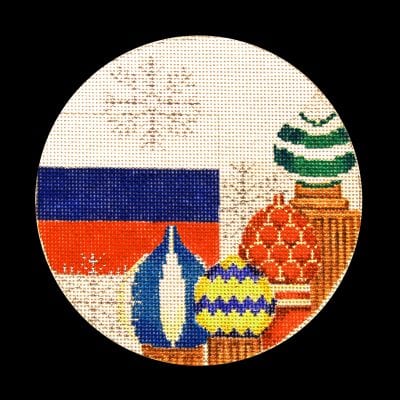 Flag And Symbol Ornament - Russia