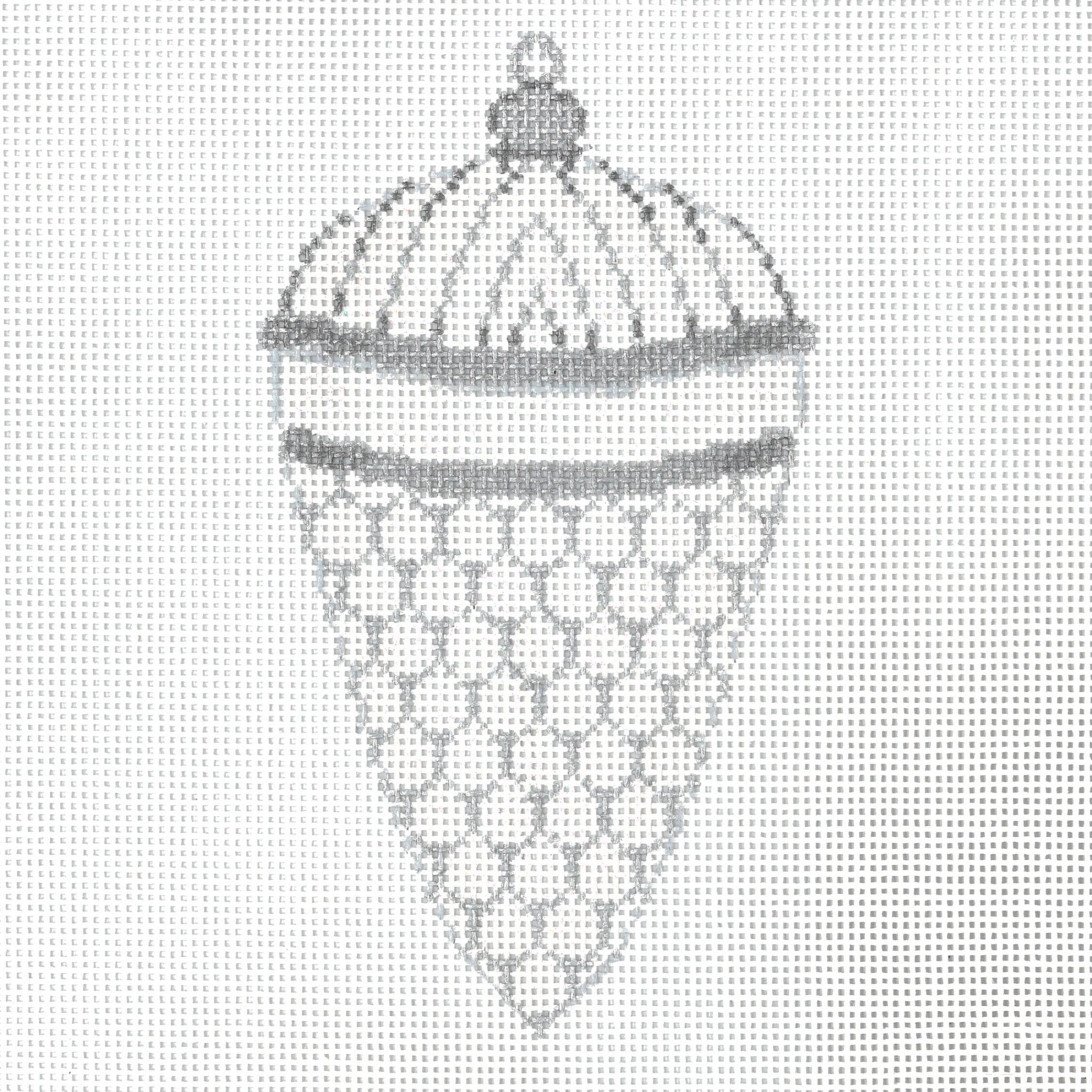 Christmas Ornament Silver/White