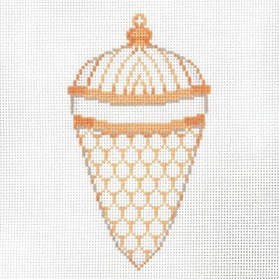 Christmas Ornament Gold/White