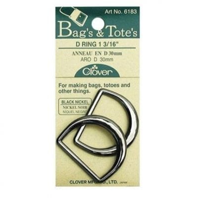1 3/16" D Rings Black Nickel (2 ea.)
