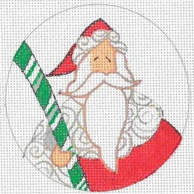The Candy Cane Santa Ornament