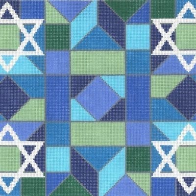 Corner Star Blue Tallis