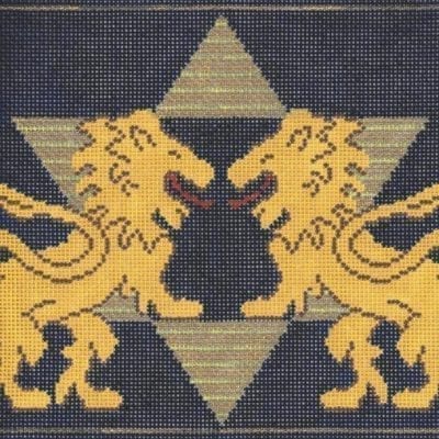 Lions With Striped Star Tefillin