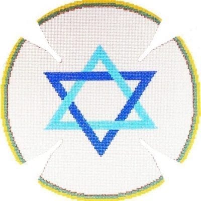 Multi Color Star Yarmulke