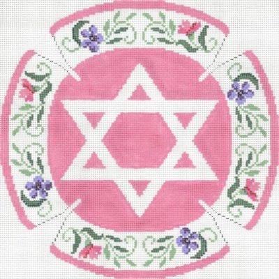 Floral Pink Yarmulke
