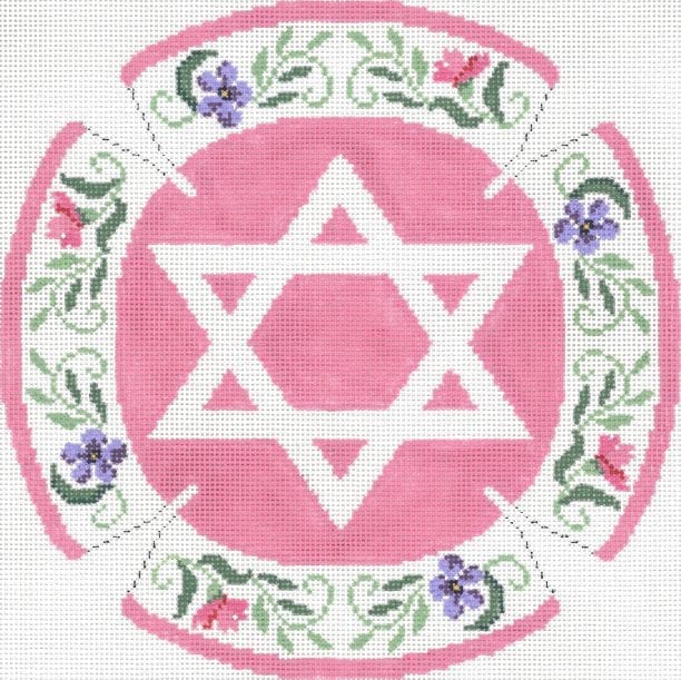 Floral Pink Yarmulke