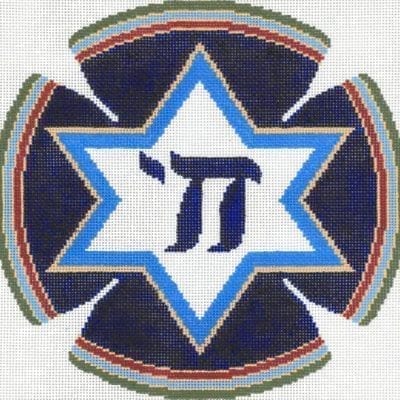 Chi Star Yarmulke
