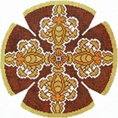 Pomegranate Brocade Yarmulke