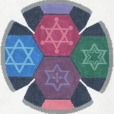 Hexagon Stars Quilt Yarmulke