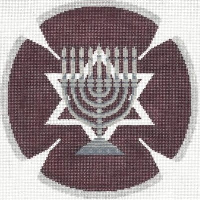 Chanukah Menorah Yarmulke
