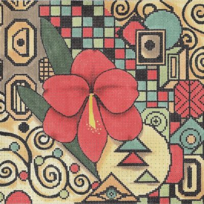 Geometric / Floral Pillow