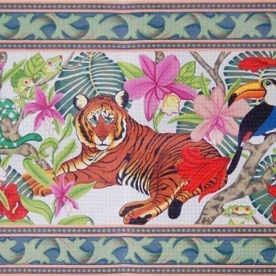 Neo-Classic Rug With Tiger