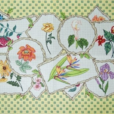 Twig Frame Floral Rug