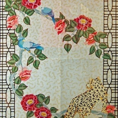 Leopard / Floral Rug