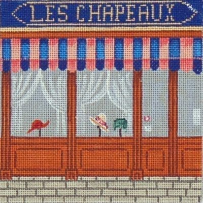 French Scenes - Hat Store Front