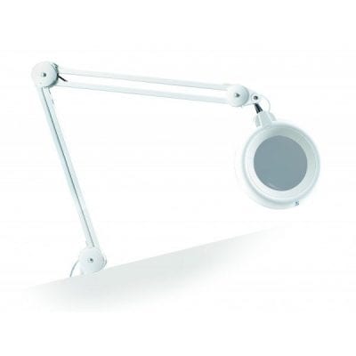 LED Slimline Magnifying Lamp White