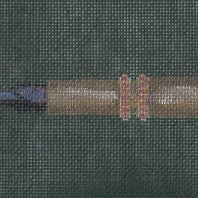 Gold Pen On Green