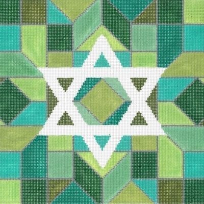 Center Star Green Tallis