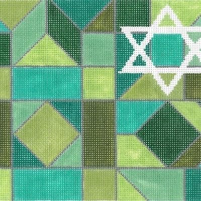 Corner Star Green Tefillin