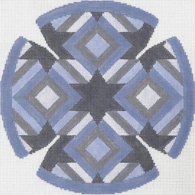Diamond Star Grey Yarmulke