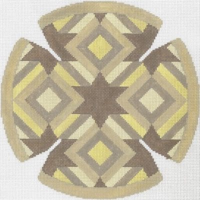 Diamond Star Taupe Yarmulke