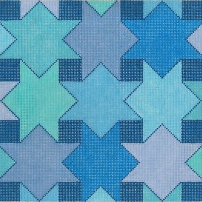 Interlock Star Blue Tallis