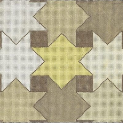 Interlock Star Taupe Tefillin