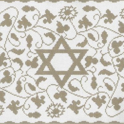 Vine Floral Taupe Tallis