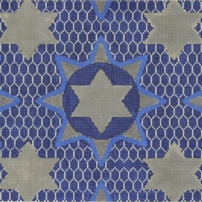 Medallion Star Blue Tallis