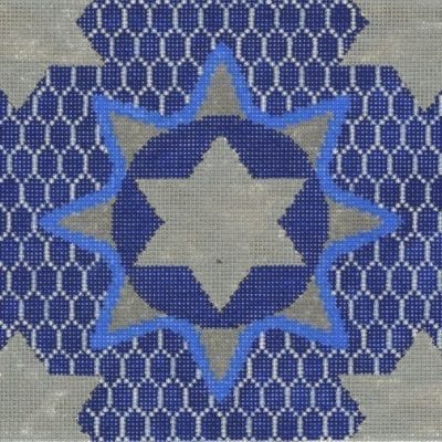 Medallion Star Blue Tefillin