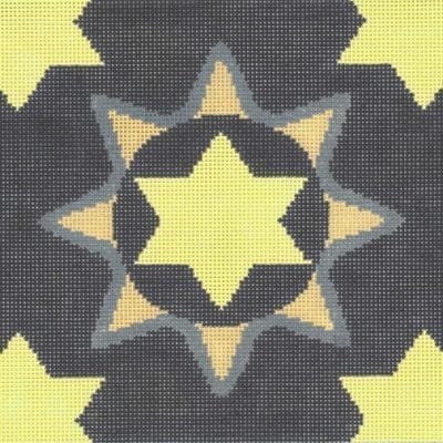 Medallion Star Yellow Tefillin