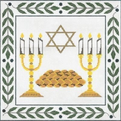 Flower Border Challah Cover